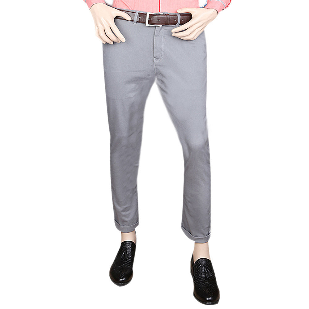 Eminent Cotton Chino Pant For Men - Grey, Men, Casual Pants And Jeans, Chase Value, Chase Value