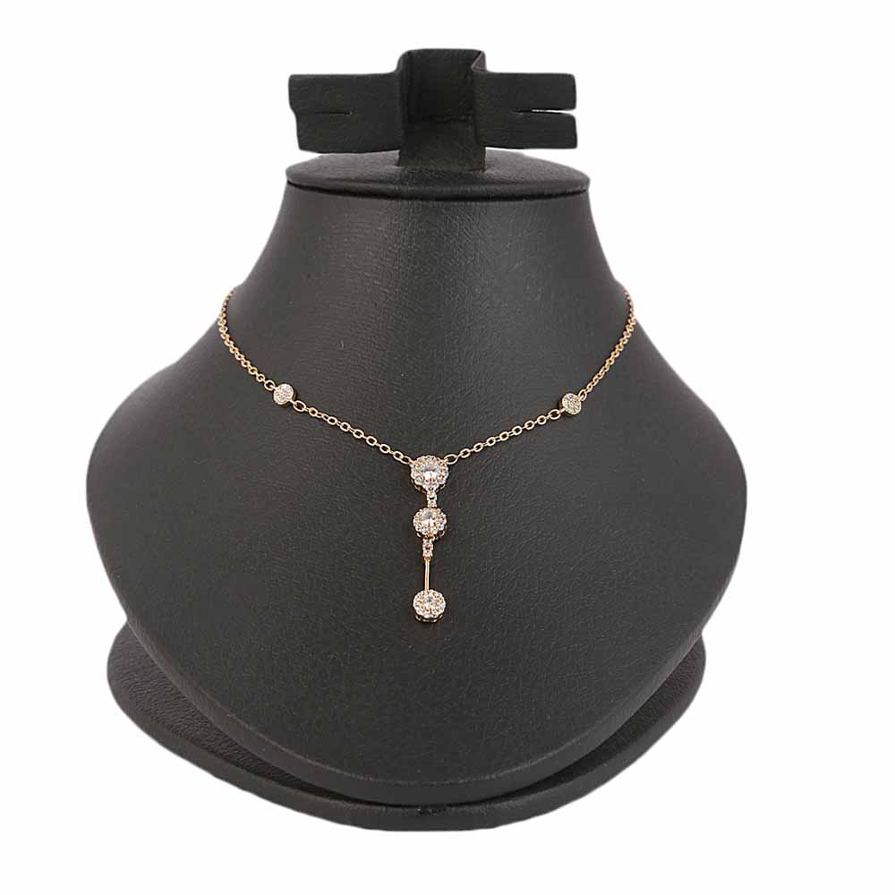 Women's Zircon Chain & Locket - Golden, Women, Chains & Lockets, Chase Value, Chase Value