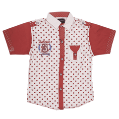 Boys Casual Shirt - Red - test-store-for-chase-value