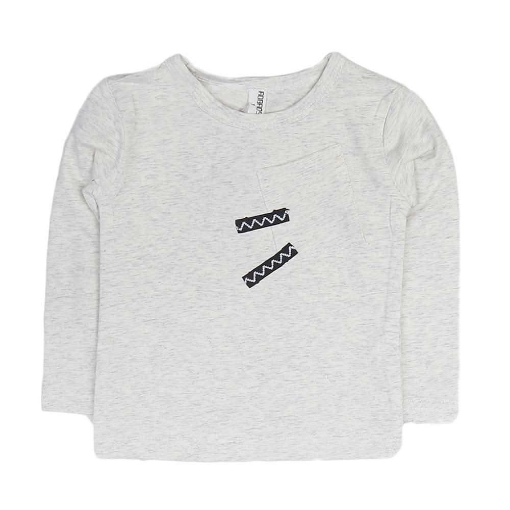 Boys Full Sleeves T-Shirt - White, Kids, Boys T-Shirts, Chase Value, Chase Value