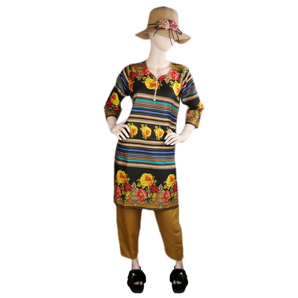 Women's Printed Lawn 2 Pcs Stitched Suit - Multi, Women's Fashion, Chase Value, Chase Value