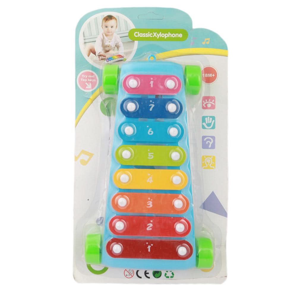 Classic Xylophone - Blue, Kids, Educational Toys, Chase Value, Chase Value