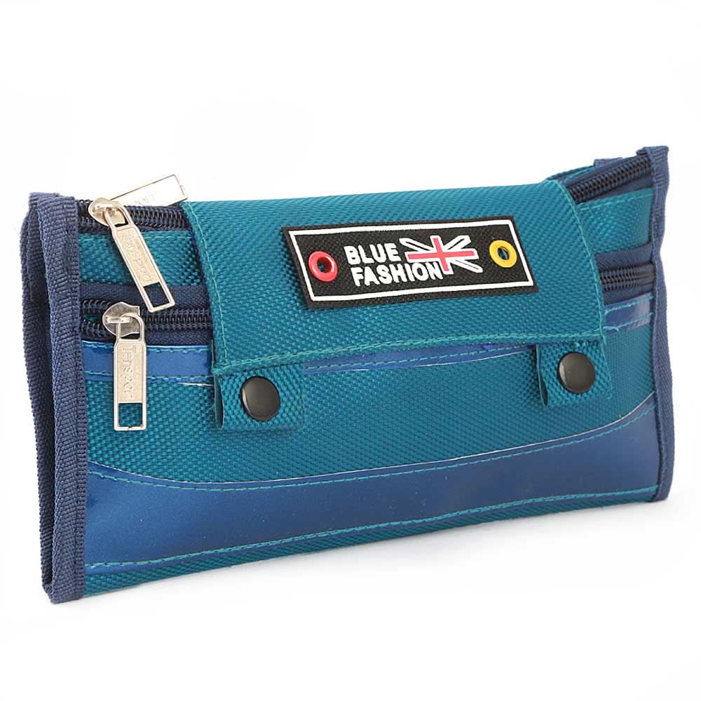 Pencil Pouch (IC-14) - Blue, Kids, Pencil Boxes And Stationery Sets, Chase Value, Chase Value