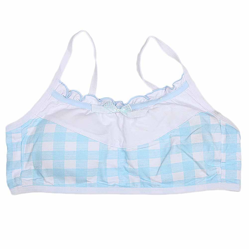Girls Foam Bra - LightBlue, Kids, Shameez Camisole And Biddies, Chase Value, Chase Value