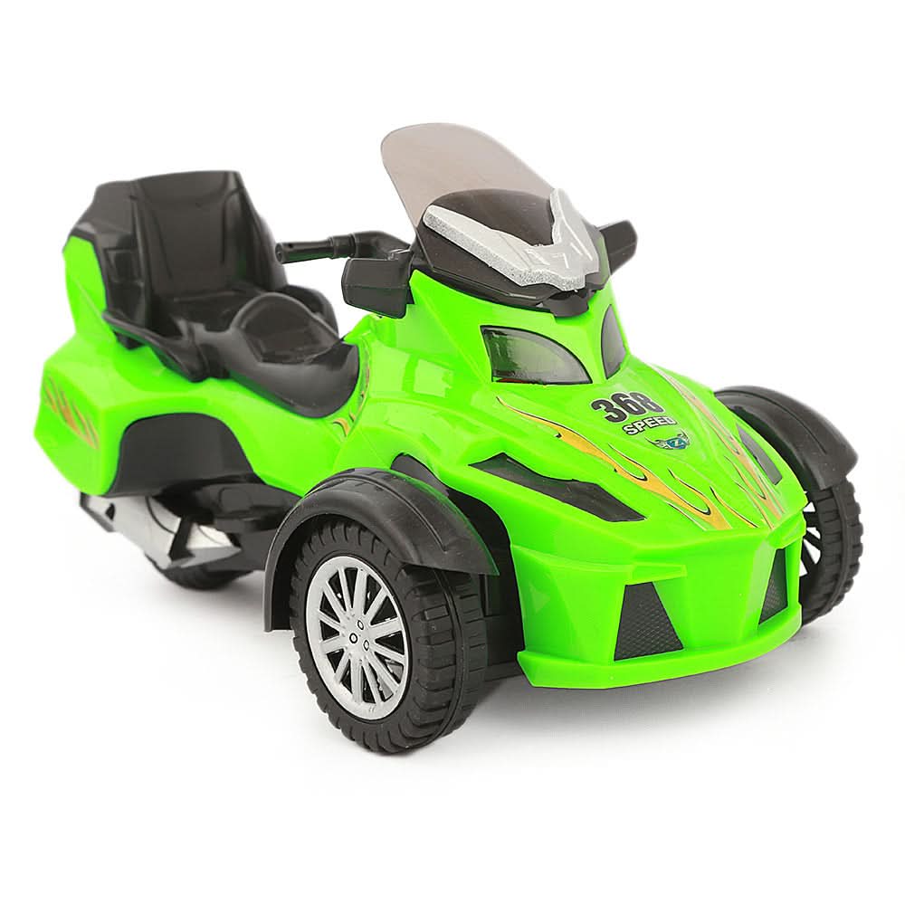 Friction High Speed Bike With Music - Green, Kids, Non-Remote Control, Chase Value, Chase Value