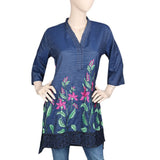 Women's Embroidery Kurti - Blue, Women, Ready Kurtis, Chase Value, Chase Value