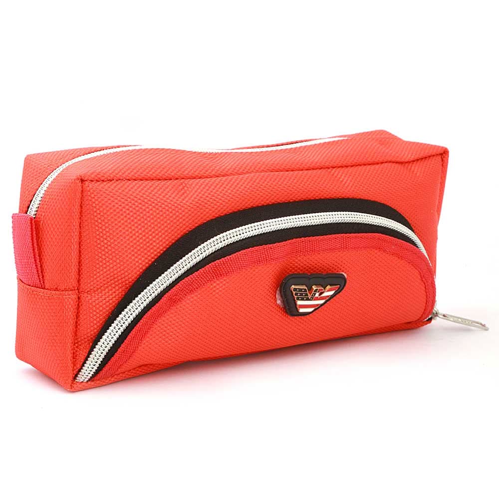 Pencil Pouch (IC-5) - Orange, Kids, Pencil Boxes And Stationery Sets, Chase Value, Chase Value