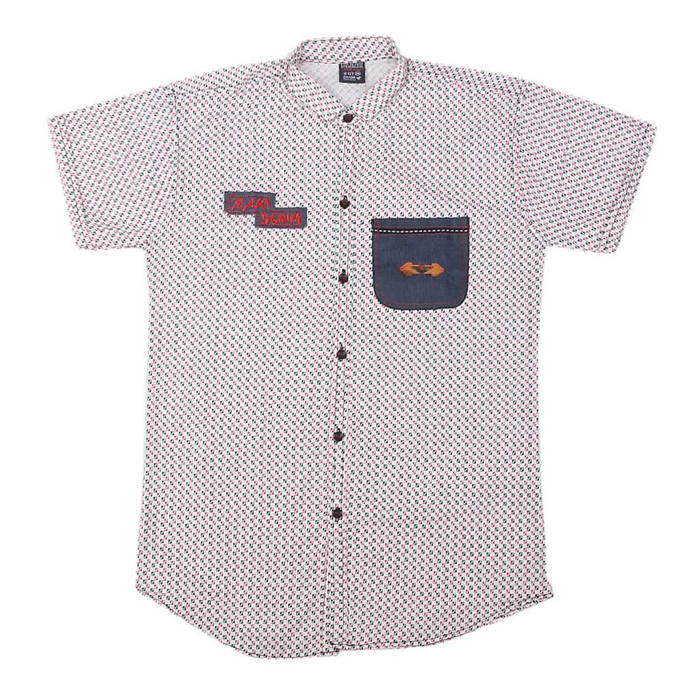 Boys Half Sleeves Casual Shirt - Red, Kids, Boys Shirts, Chase Value, Chase Value