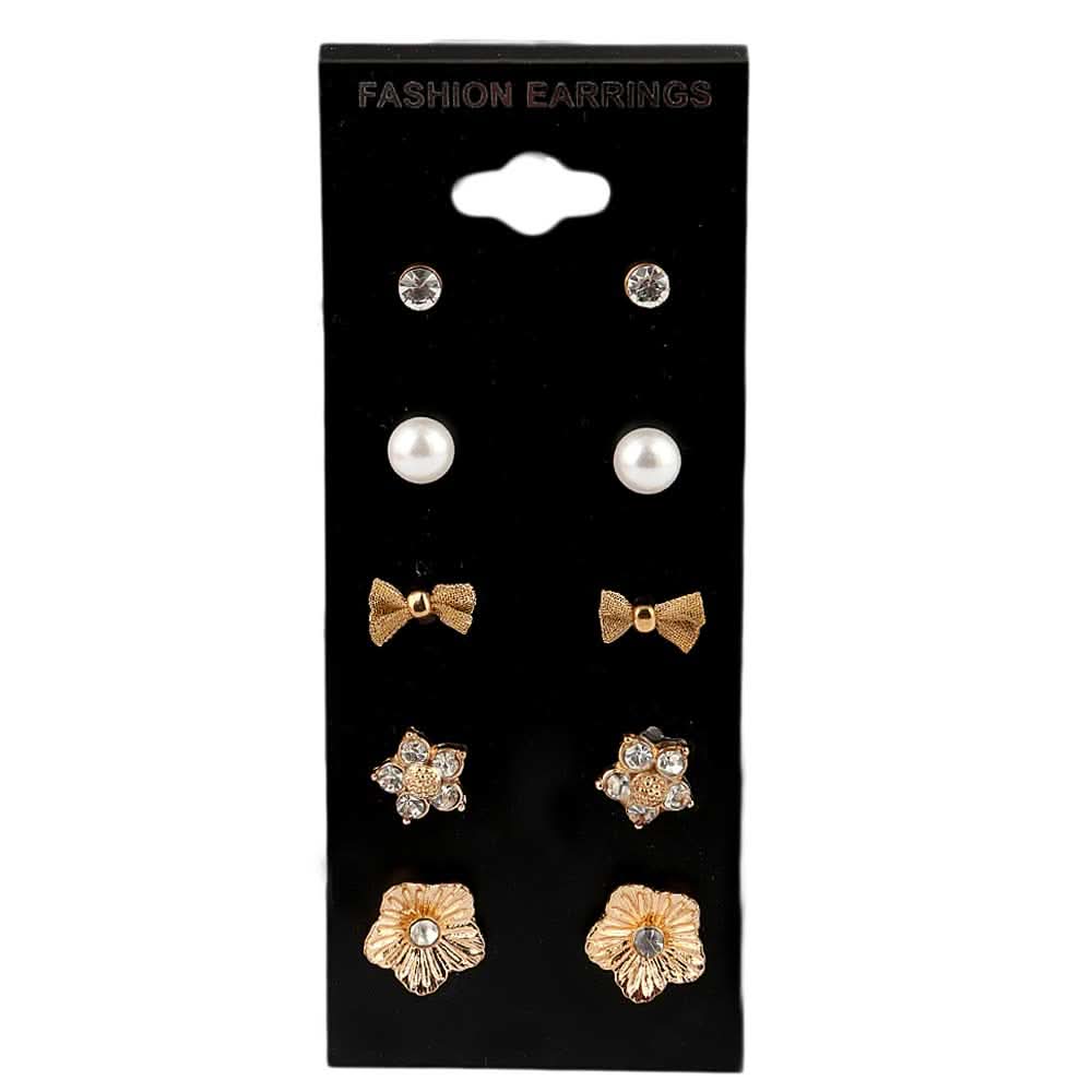Women's Ear Tops - 5 Pieces, Jewellery, Chase Value, Chase Value