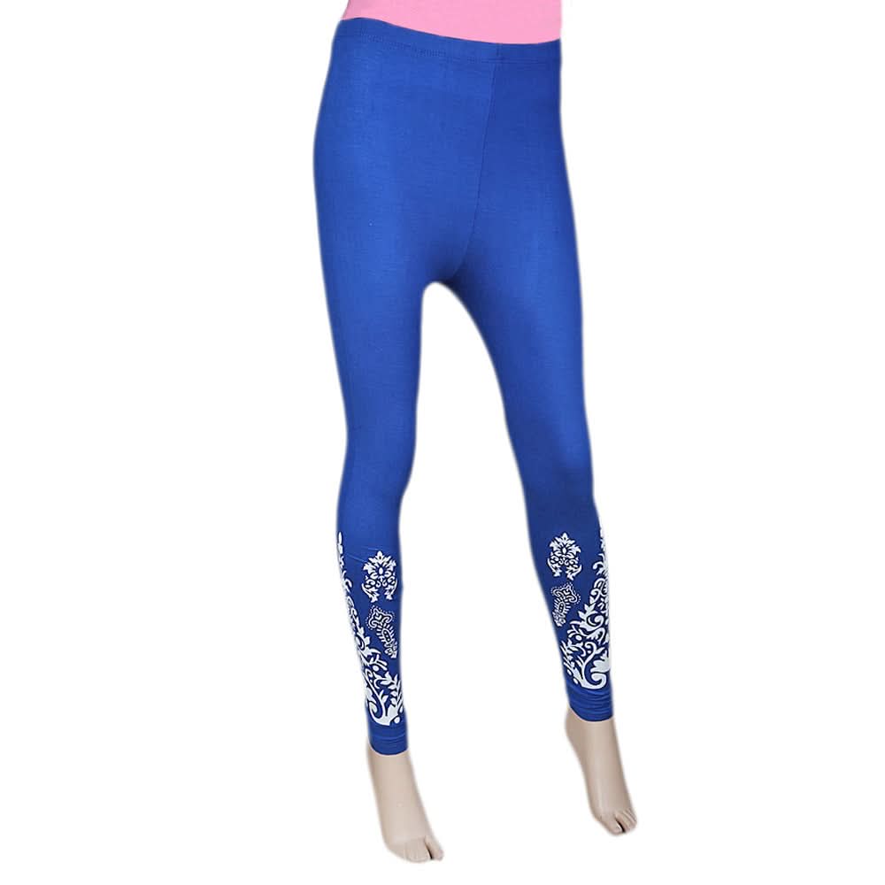 Women's Printed Tight- Blue, Women, Pants & Tights, Chase Value, Chase Value