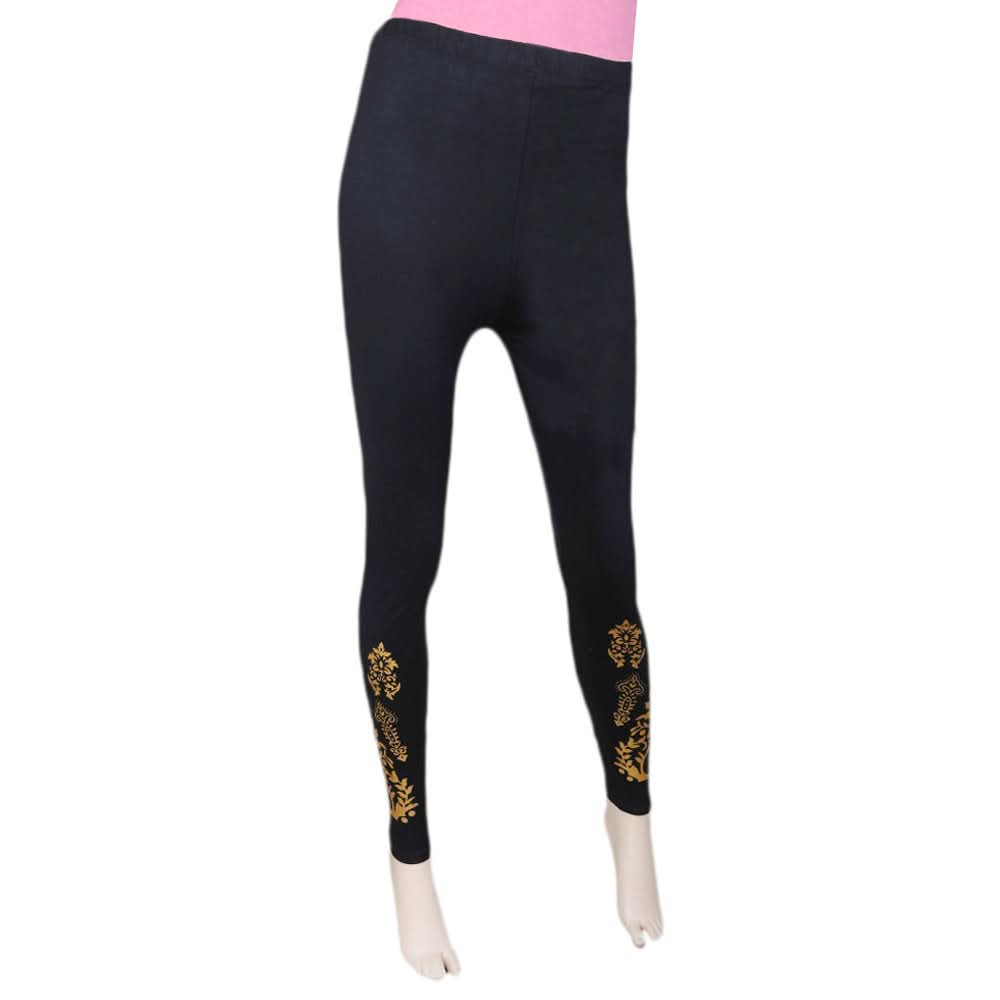Women's Printed Tight- Black, Women, Pants & Tights, Chase Value, Chase Value