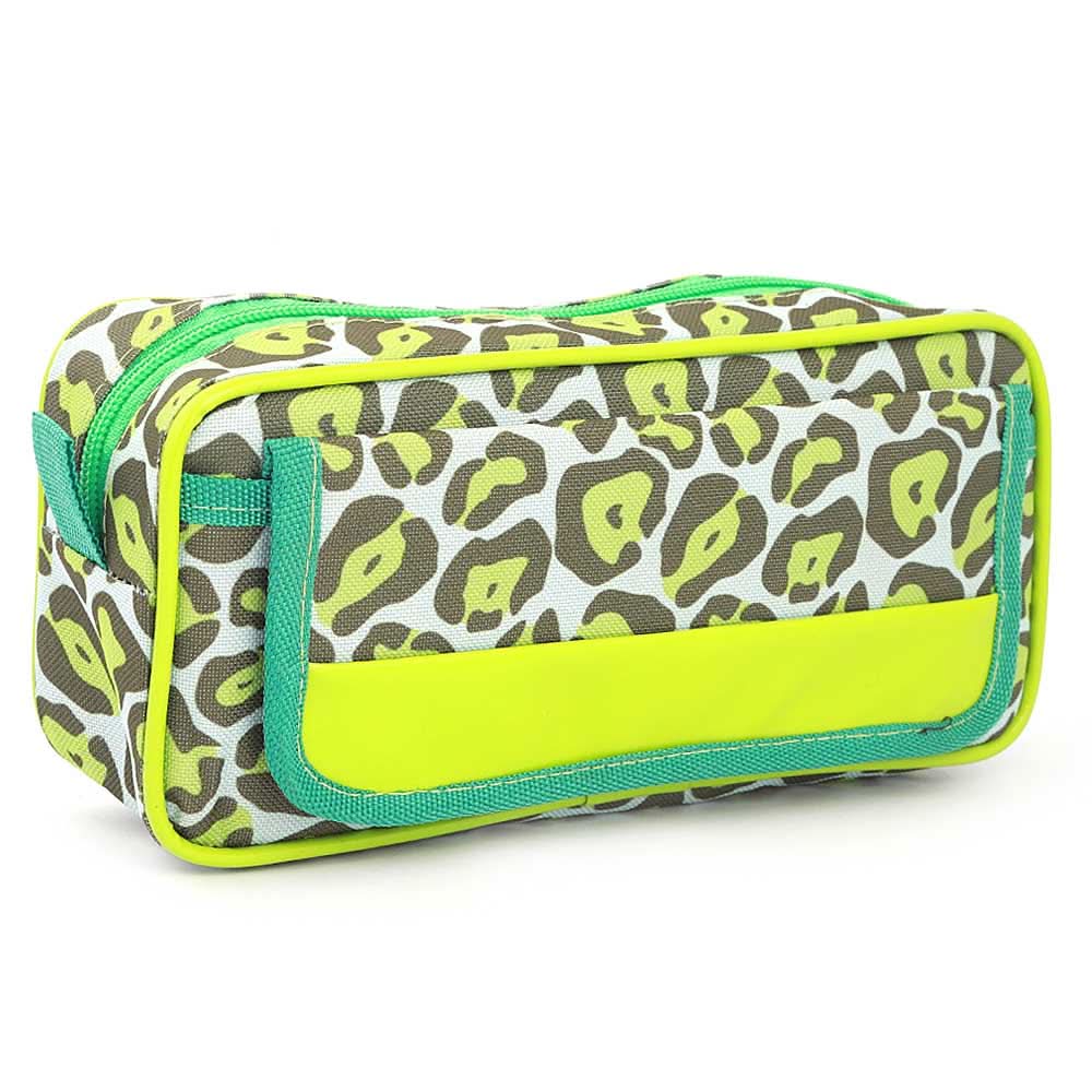 Pencil Pouch (IC-3) - Green, Kids, Pencil Boxes And Stationery Sets, Chase Value, Chase Value