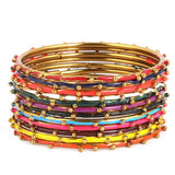 Girl's Fancy Bangles 12 Pcs - Multi - test-store-for-chase-value