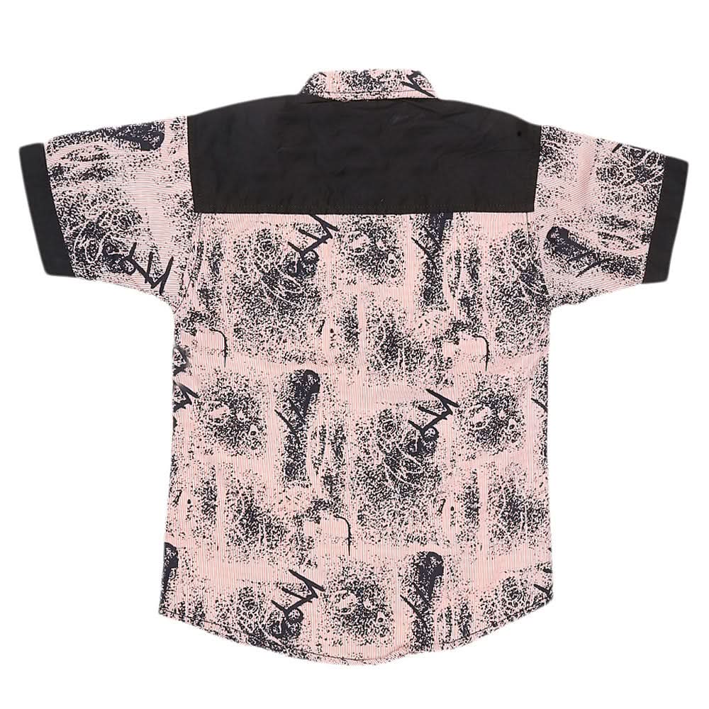 Boys Half Sleeves Casual Shirt - Peach, Kids, Boys Shirts, Chase Value, Chase Value