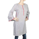 Women's Cotton Plain Kurti - Grey, Women, Ready Kurtis, Chase Value, Chase Value