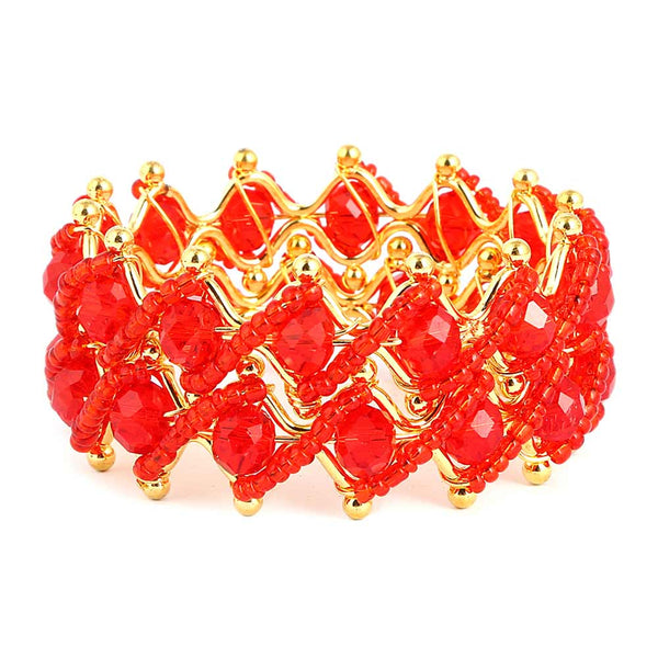 Girl's Fancy Bangles 2 Pcs - Red - test-store-for-chase-value