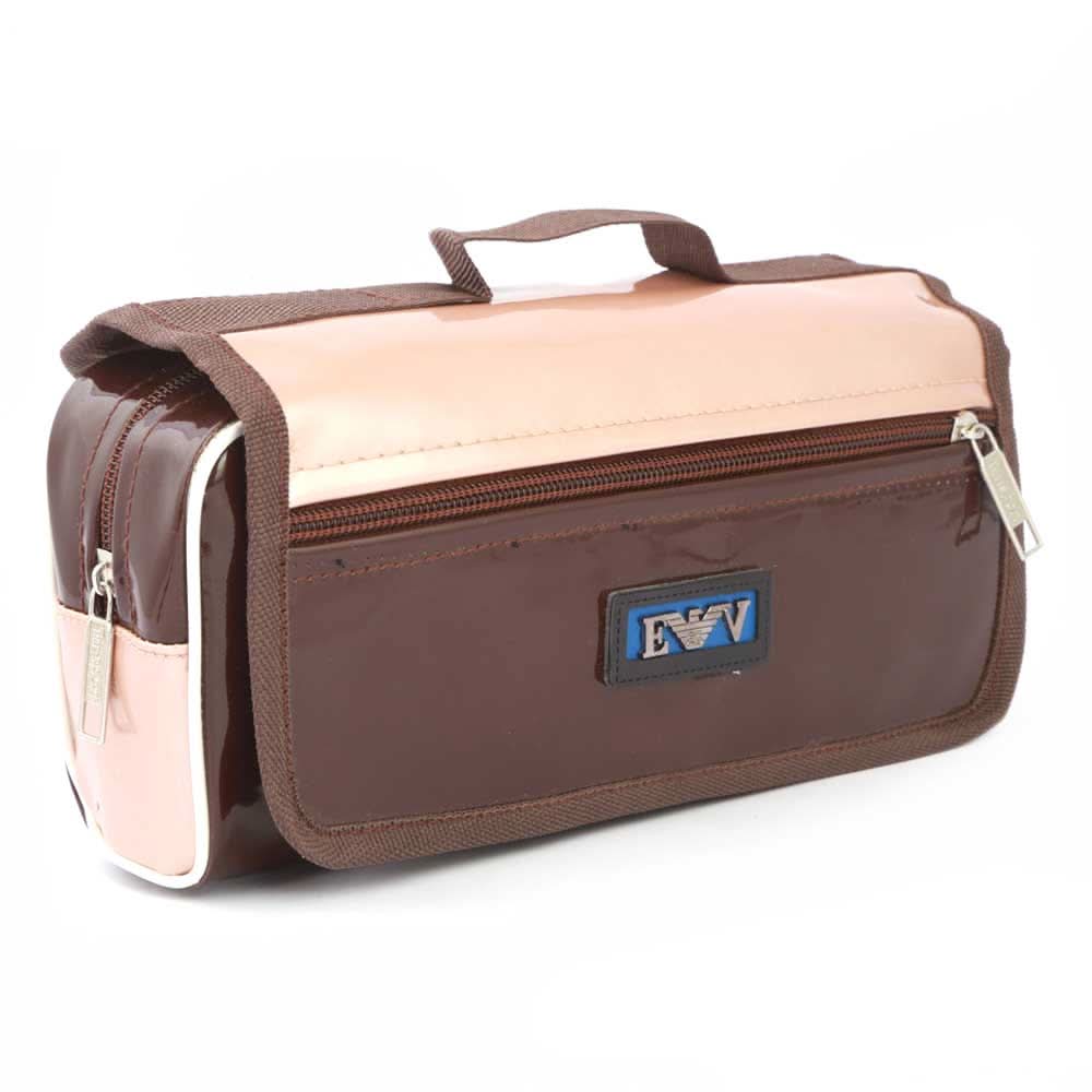 Pencil Pouch (IC-12) - Brown, Kids, Pencil Boxes And Stationery Sets, Chase Value, Chase Value