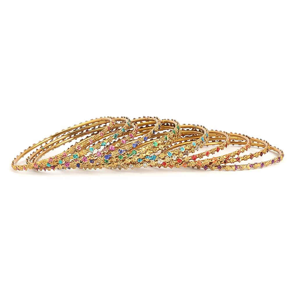 Women's Fancy Bangles 12 Pcs - Multi - test-store-for-chase-value