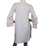 Women's Cotton Plain Kurti - Grey, Women, Ready Kurtis, Chase Value, Chase Value