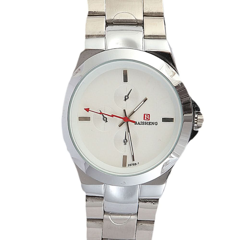 Men's Wrist Watch - White, Men, Watches, Chase Value, Chase Value