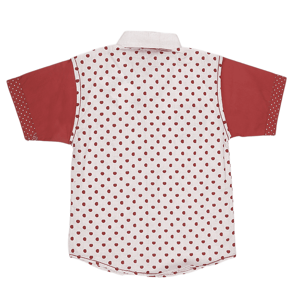 Boys Casual Shirt - Red - test-store-for-chase-value