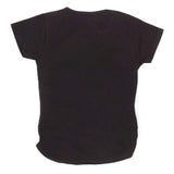 Girls Half Sleeve Embroidered T-Shirt - Black, Kids, Girls T-Shirts, Chase Value, Chase Value