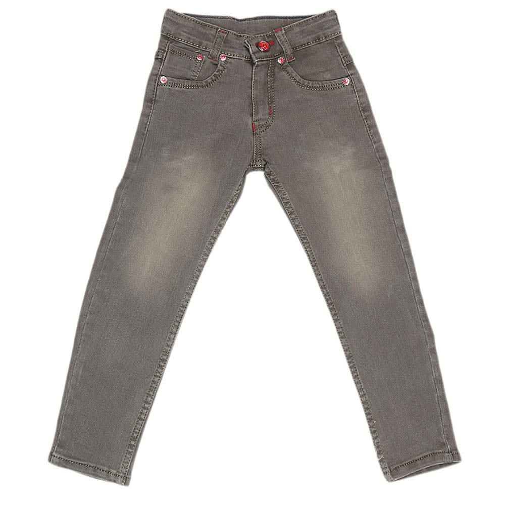 Boys Denim Pant - Olive Green, Kids Clothes, Chase Value, Chase Value