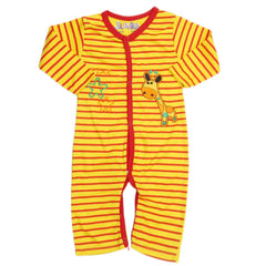 Newborn Boys Full Sleeves Romper - Yellow, Kids, NB Boys Rompers, Chase Value, Chase Value