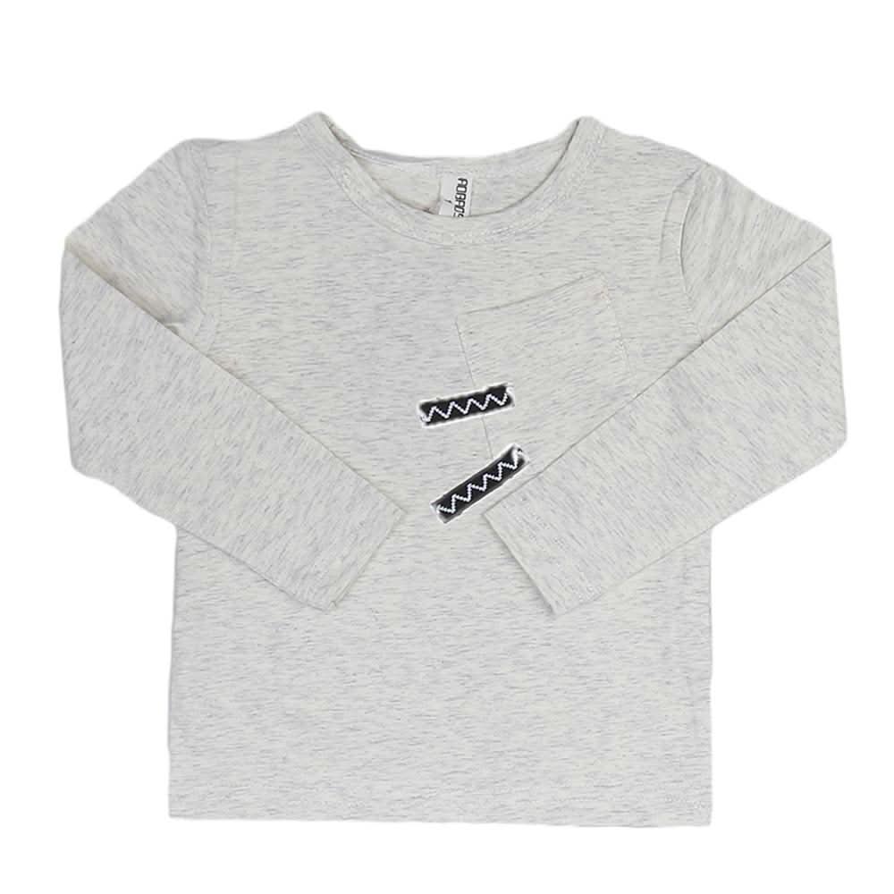 Boys Full Sleeves T-Shirt - White, Kids, Boys T-Shirts, Chase Value, Chase Value