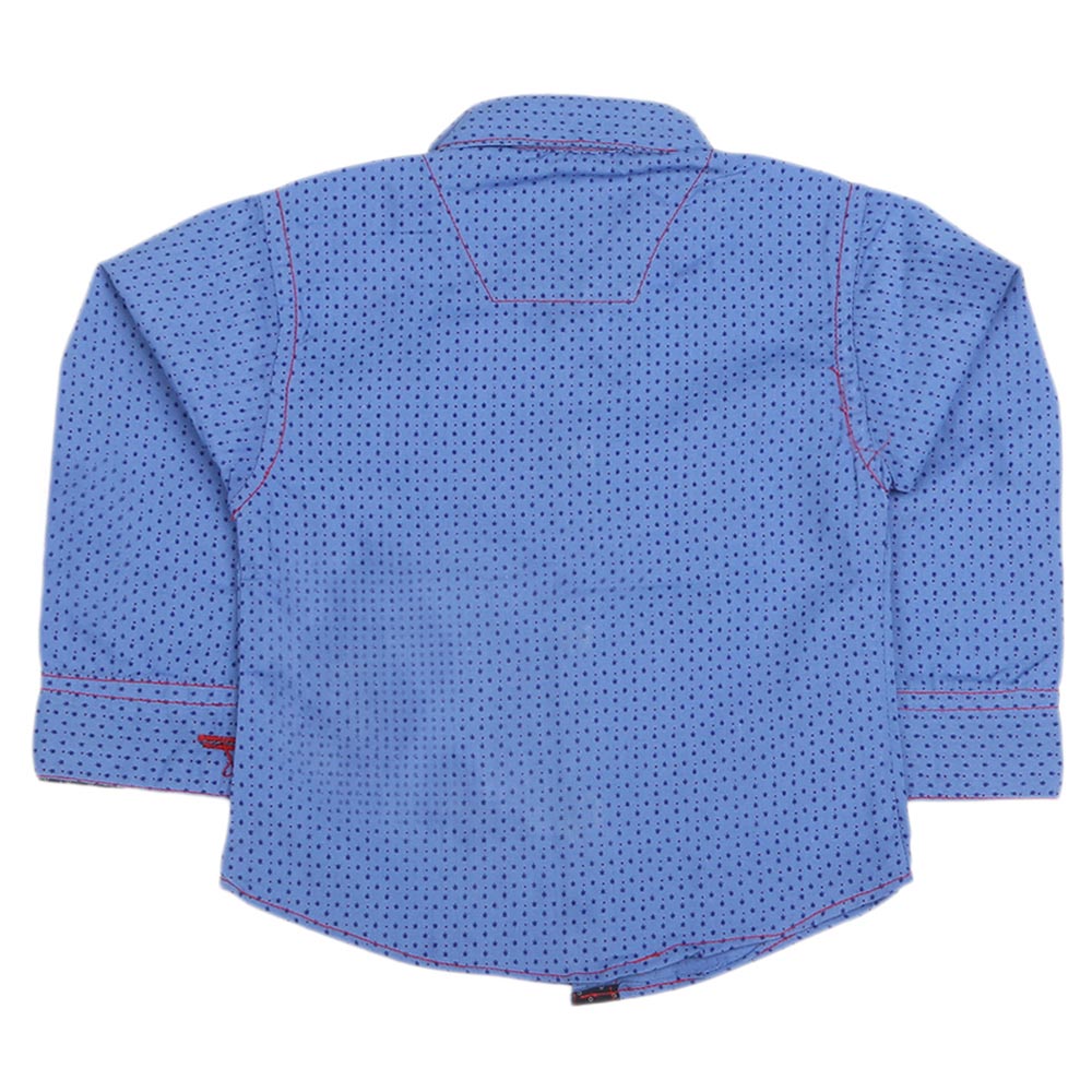Newborn Full Sleeves Casual Shirt - Blue, Kids, NB Boys Shirts And T-Shirts, Chase Value, Chase Value