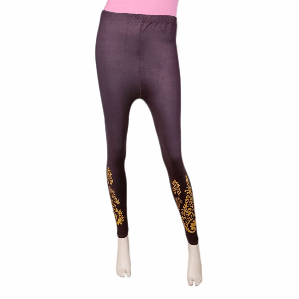 Women's Printed Tight- Brown, Women, Pants & Tights, Chase Value, Chase Value