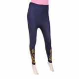 Women's Printed Tight- Navy Blue, Women, Pants & Tights, Chase Value, Chase Value