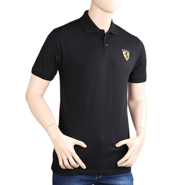Men's Half Sleeves Polo T-Shirt - Black, Men's Fashion, Chase Value, Chase Value