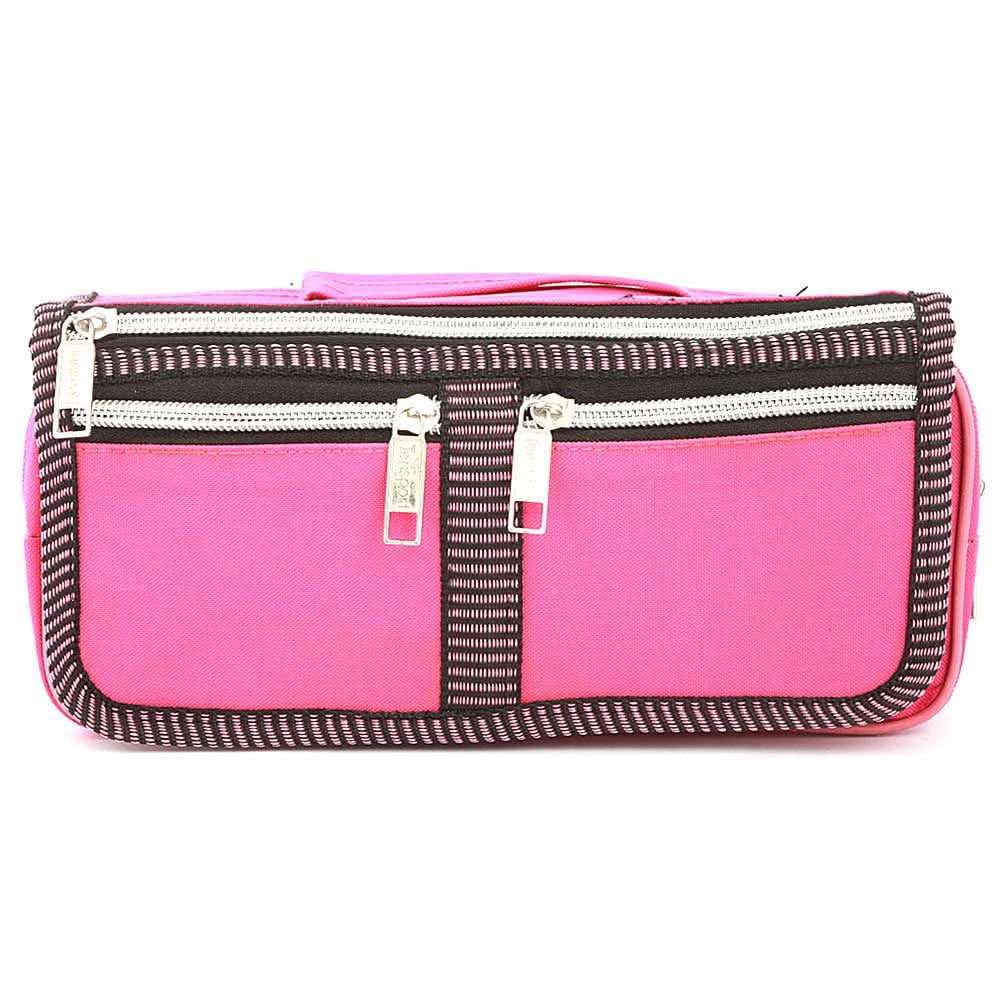 Pencil Pouch (IC-9) - Pink, Kids, Pencil Boxes And Stationery Sets, Chase Value, Chase Value