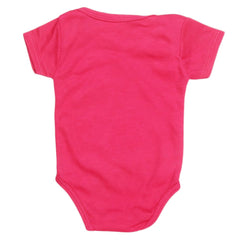 Newborn Girls Romper - Dark Pink - test-store-for-chase-value