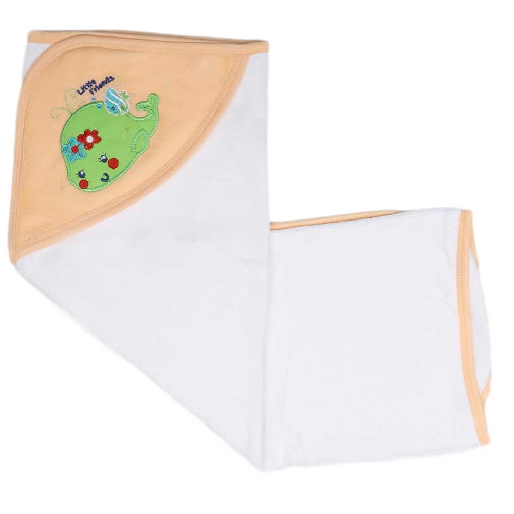 Newborn Baby Bath Towel - Peach, Kids, Bath Accessories, Chase Value, Chase Value