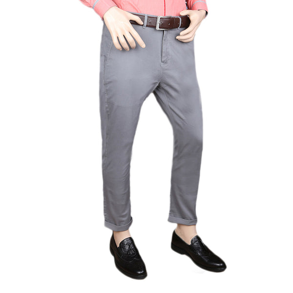 Eminent Cotton Chino Pant For Men - Grey, Men, Casual Pants And Jeans, Chase Value, Chase Value