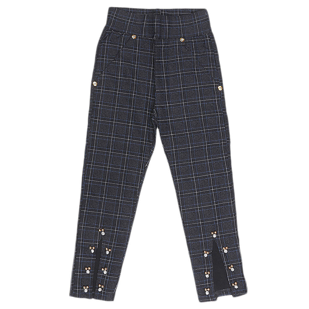Girls Cotton Pant - Black, Kids, Pants And Capri, Chase Value, Chase Value