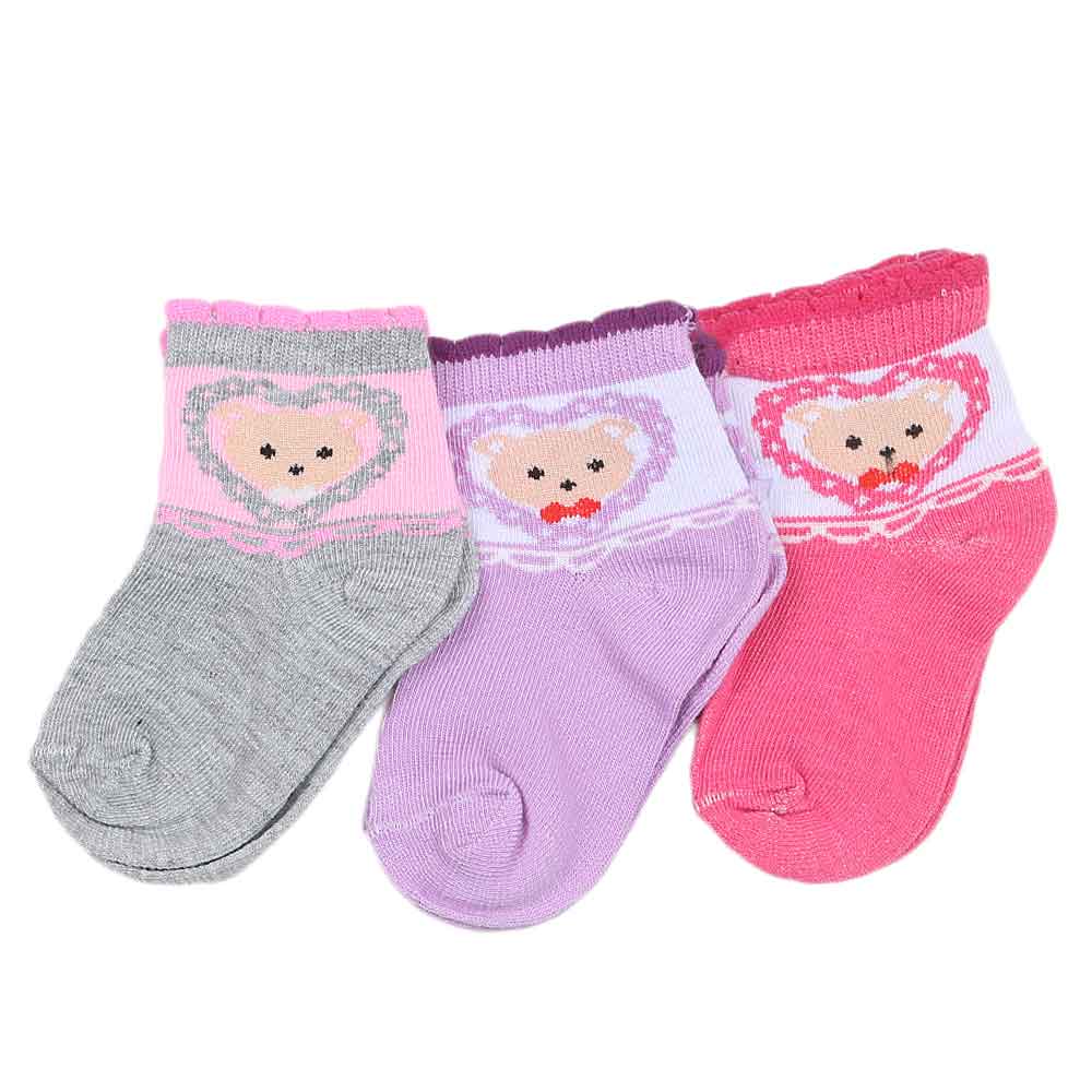 Kids Socks Pack Of 3 - Multi, Kids, Girls Socks, Chase Value, Chase Value
