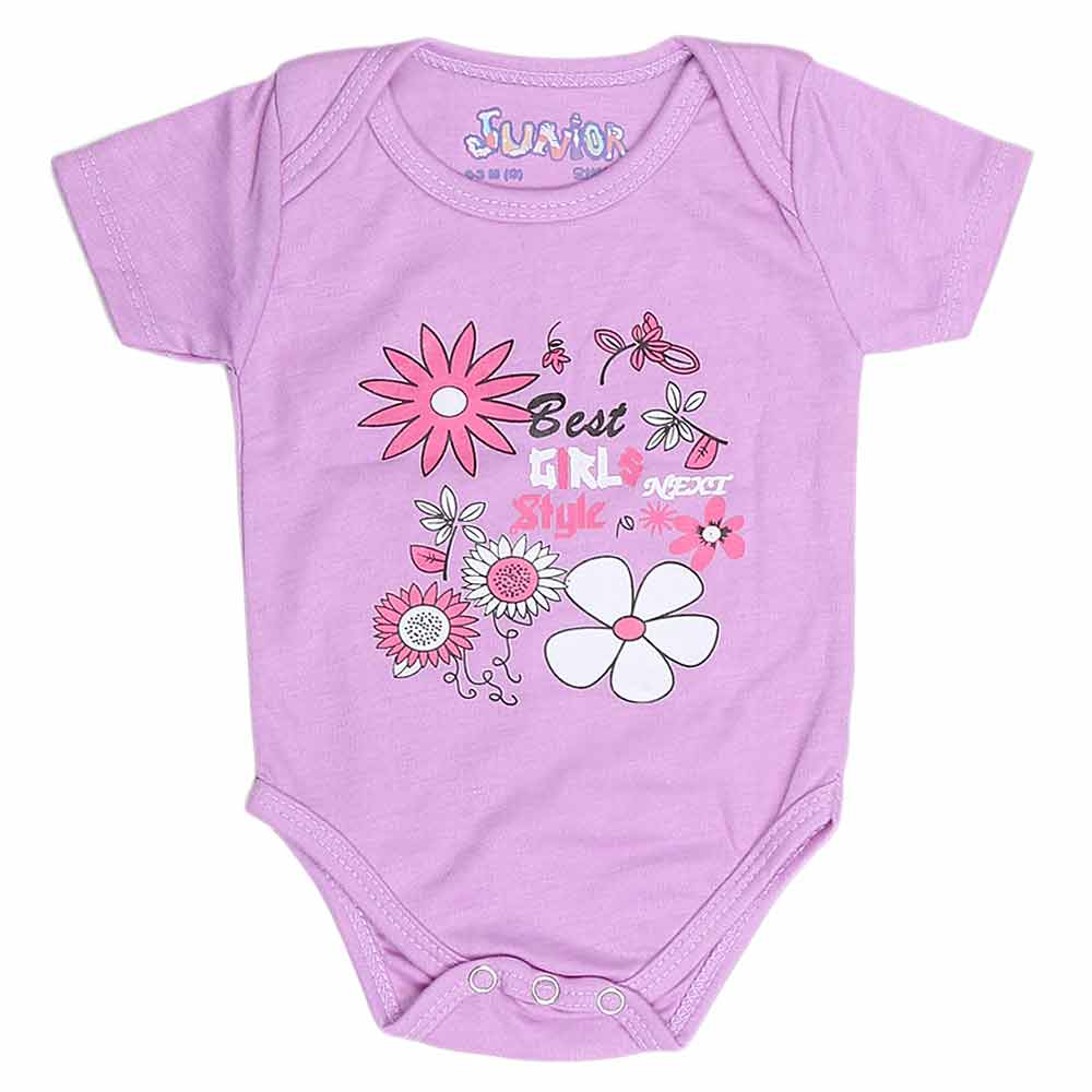 Newborn Girls Romper - Purple - test-store-for-chase-value