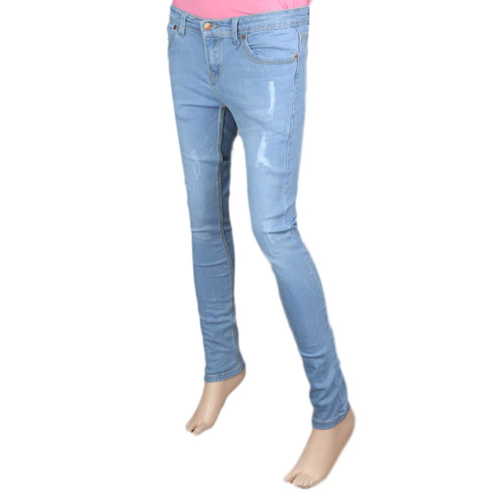 Women's Denim Pant - Light Blue, Women, Pants & Tights, Chase Value, Chase Value