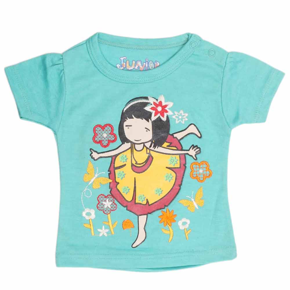 Newborn Girl's T-Shirt - Green - test-store-for-chase-value