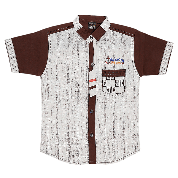 Boys Casual Shirt - Brown - test-store-for-chase-value