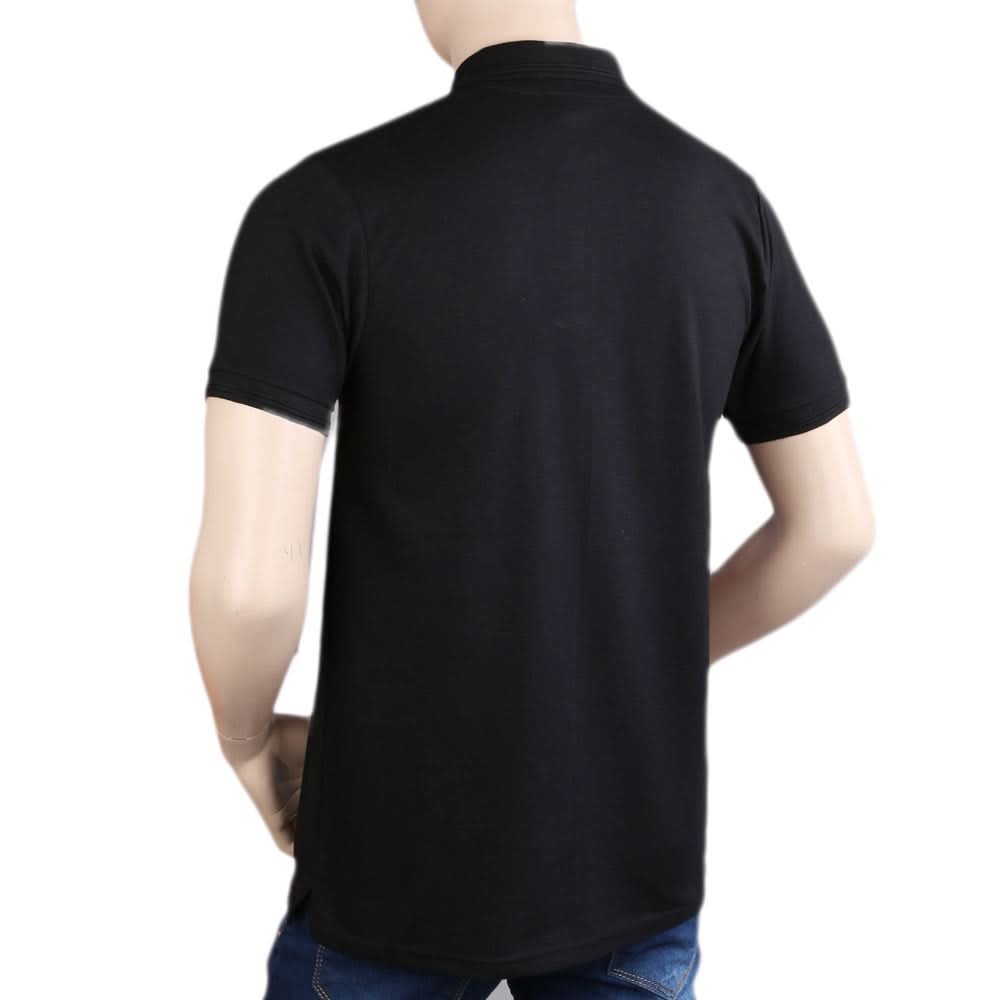 Men's Half Sleeves Polo T-Shirt - Black, Men, T-Shirts And Polos, Chase Value, Chase Value