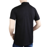 Men's Half Sleeves Polo T-Shirt - Black, Men, T-Shirts And Polos, Chase Value, Chase Value