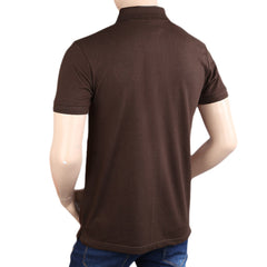 Men's Half Sleeves Polo Shirts - Brown, Men's Fashion, Chase Value, Chase Value