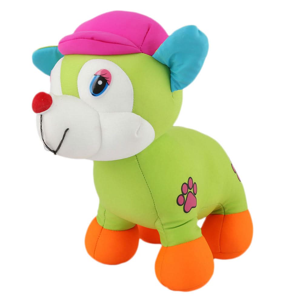 Stuffed Soft Been Dog Toy - Green, Kids, Stuffed Toys, Chase Value, Chase Value
