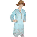 Women's Fancy Embroidered Kurti - Blue, Women, Ready Kurtis, Chase Value, Chase Value