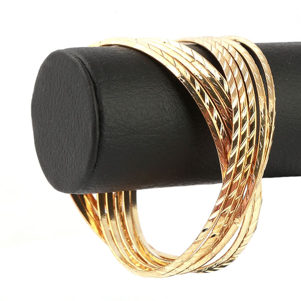 Women's Bangle - Golden, Women, Bangles & Bracelets, Chase Value, Chase Value