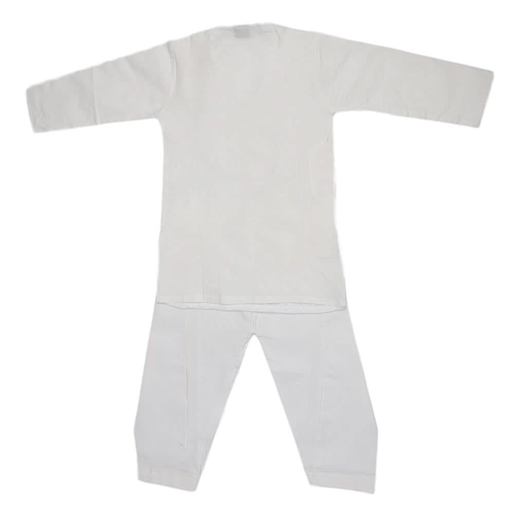Boys Chicken Shalwar Suit - White, Kids, Boys Shalwar Kameez, Chase Value, Chase Value